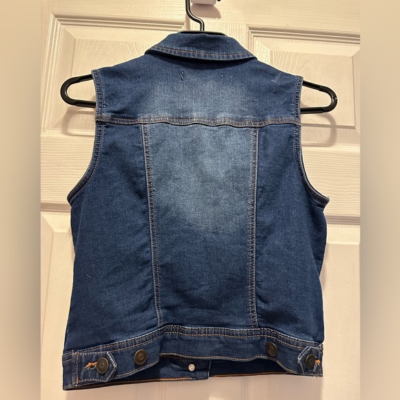 Woman’s “Moto Jeans” Blue Jean Vest - Size US S - Picture 4 of 4